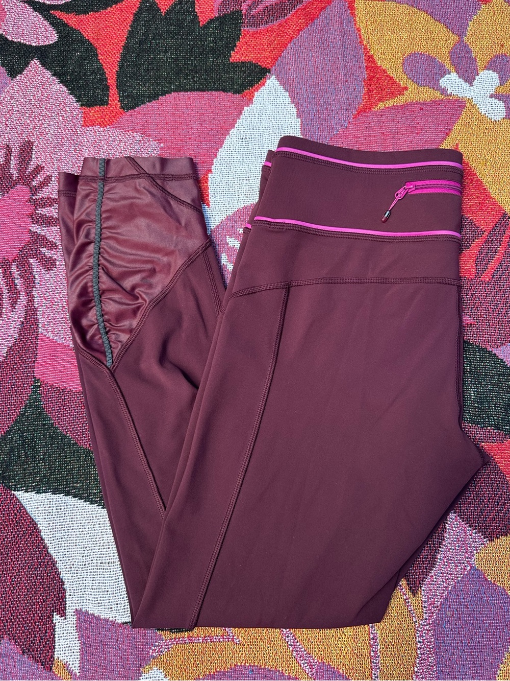 lululemon athletica Pace Queen Leggings Bordeaux Drama Maroon - Picture 5 of 8